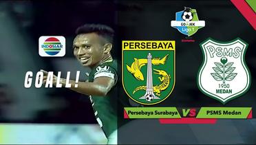 Gol Irfan Jaya - Persebaya Surabaya (1) vs (0) PSMS Medan | Go-Jek Liga 1 Bersama Bukalapak