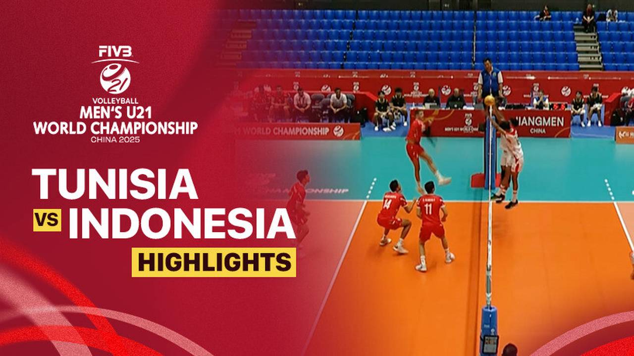 Tunisia vs Indonesia - Highlight | FIVB Men's U21 World Championship 2025