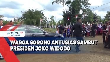 Warga Sorong Antusias Sambut Presiden Joko Widodo