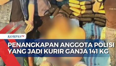 Anggota Polisi Padang Panjang Tertangkap Jadi Kurir Ganja 141 Kg