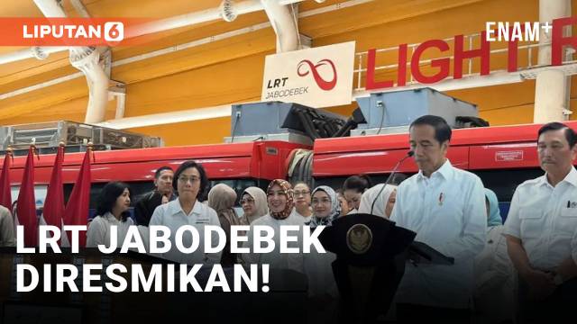 Sah! Jokowi Resmikan LRT Jabodebek