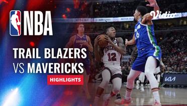 Portland Trail Blazers vs Dallas Mavericks - Highlights | NBA Regular Season 2023/24