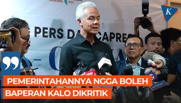 Ganjar Pranowo Janji Beri Dukungan Kebebasan Pers Anti Baper Jika Dikritik