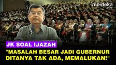 Lugas JK Bicara soal Ijazah: Masalah Besar Jadi Gubernur Ditanya Tak Ada, Memalukan!