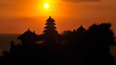Sunset At Tanah Lot, Bali.