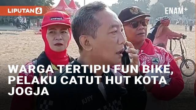 Viral Warga Tertipu Acara Fun Bike, Pelaku Catut Event HUT Kota Jogja ke-268