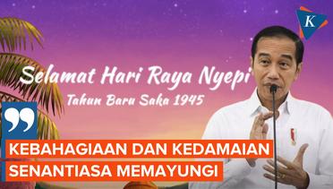 Jokowi Ucapkan Selamat Hari Raya Nyepi untuk Umat Hindu
