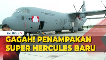 Gagah! Penampakan Pesawat Super Hercules C-130J Milik TNI AU