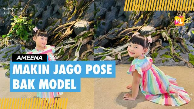 Ameena Makin Jago Berpose Bak Model Cilik, Langsung Dikomentari oleh Kris Dayanti