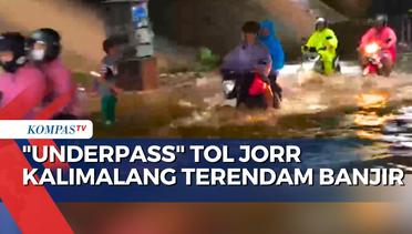 Hujan Deras, Underpass Tol Jorr Kalimalang Terendam Banjir Hingga 50 Cm
