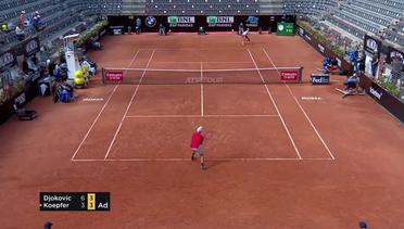 Match Highlight | Novak Djokovic 2 vs 1 Dominik Koepfer | ATP Internazionali BNL d’Italia 2020