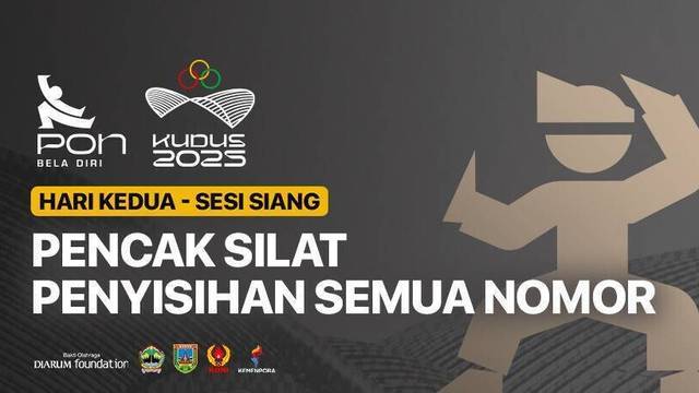 Pencak Silat - Penyisihan Semua Nomor (Hari Kedua) - Full Match | PON Bela Diri Kudus 2025