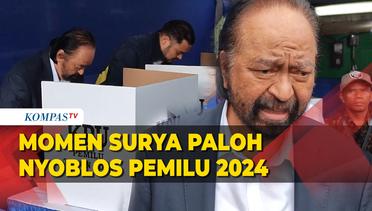 Detik-Detik Surya Paloh Nyoblos Pemilu 2024, Bahas Pemilu Jujur dan Adil