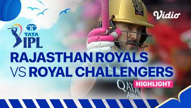 Highlights - Rajasthan Royals vs Royal Challengers Bangalore | Indian Premier League