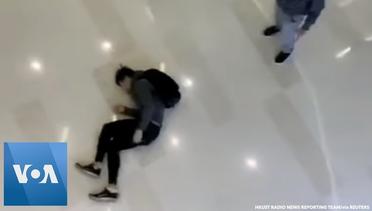 Hong Kong Protester Jumps From Second Floor of Mall to Run From Police