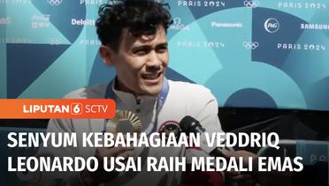 Veddriq Leonardo Bangga dan Bahagia Raih Emas Pertama untuk Indonesia di Olimpiade 2024 | Liputan 6