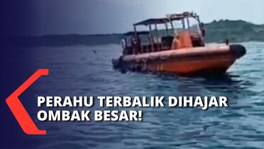 Perahu Terbalik Diterjang Ombak Besar di Perairan Pulau Nusa Lembongan Bali, 1 Nelayan Meninggal