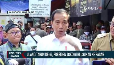 Ulang Tahun ke-62, Presiden Joko Widodo Blusukan ke Pasar di Bogor