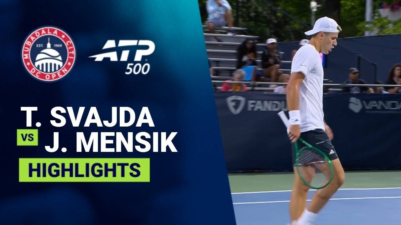 Trevor Svajda vs Jakub Mensik - Round 1 (Grandstand) | ATP 500: Mubadala Citi DC Open 2026