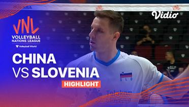 Match Highlights | China vs Slovenia | Men's Volleyball Nations League 2023
