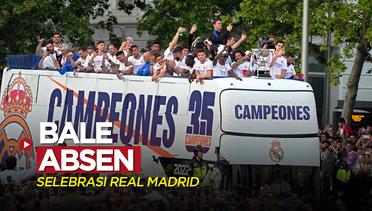 Liga Spanyol: Selebrasi Juara Real Madrid Bersama Ribuan Fans, Gareth Bale Absen