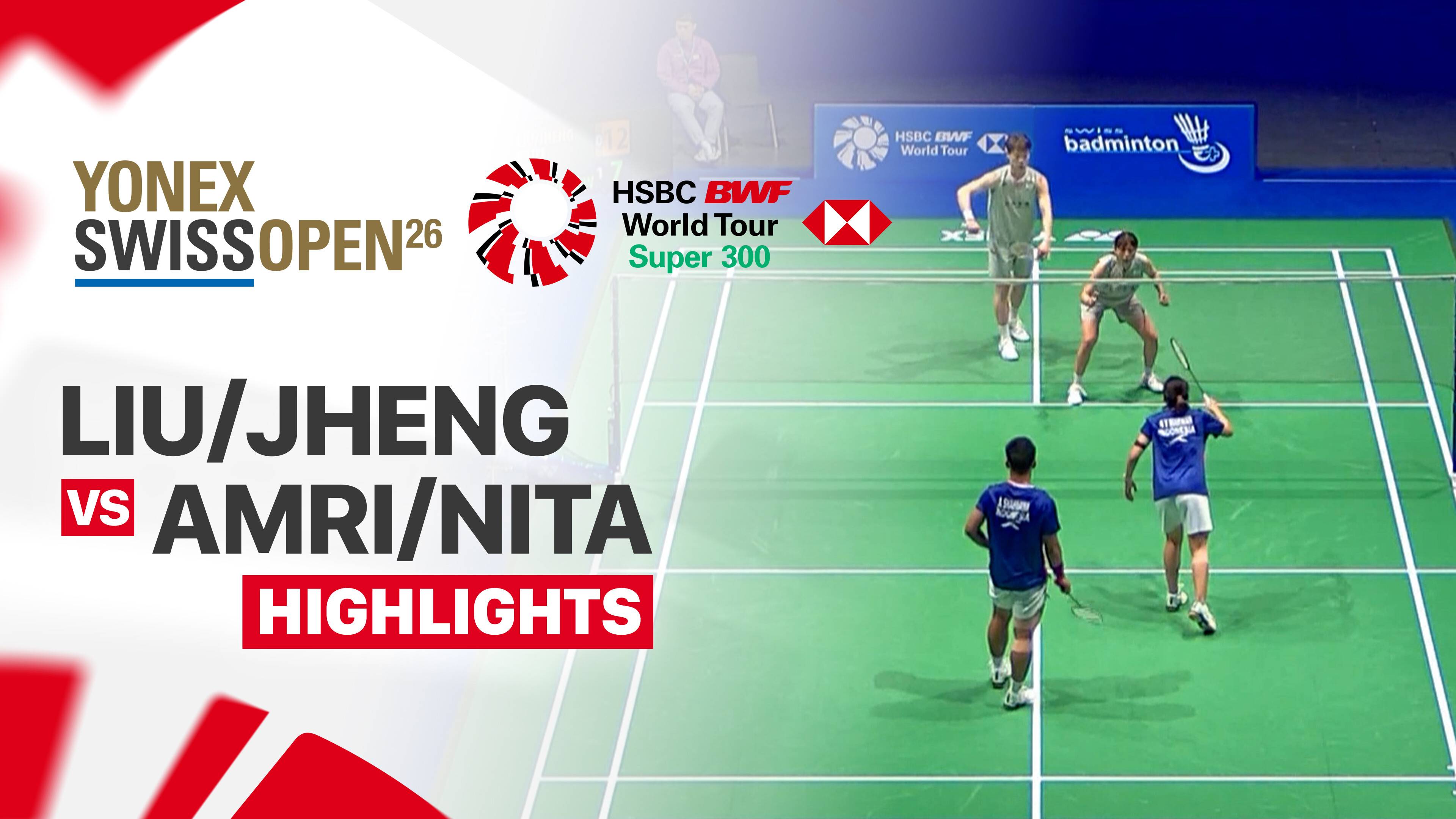 Liu Kuang Heng/Jheng Yu Chieh (TPE) vs Amri Syahnawi/Nita Violina Marwah (INA) - Mixed Doubles Round of 16 | YONEX Swiss Open 2026