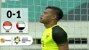 Goal Alameri Zayed - Sepak Bola Putra Indonesia (0) vs (1) United Arab Emirates | Asian Games 2018
