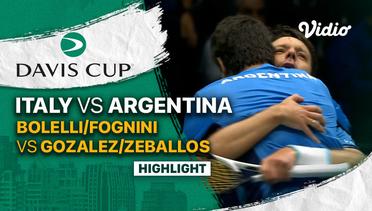 Highlights | Grup A Italy vs Argentina | Bolelli/Fognini vs Gozalez/Zeballos | Davis Cup 2022