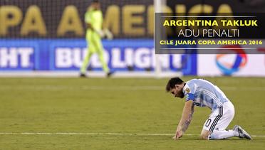 Argentina Takluk Adu Penalti, Cile Juara Copa America 2016