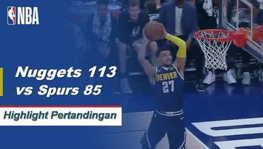 NBA I Cuplikan Pertandingan : Nuggets 113 vs Spurs 85