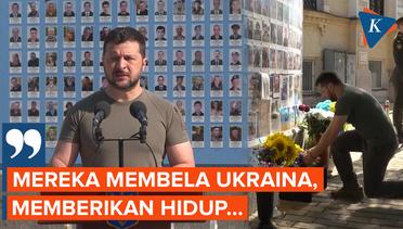 Momen Zelensky Memperingati Hari Pembela Ukraina, Ini Pesannya
