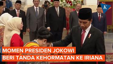 Jokowi Berikan Tanda Kehormatan Untuk Iriana