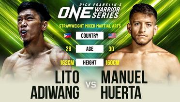FILIPINO POWER 🇵🇭 Lito Adiwang vs. Manuel Huerta | ONE Warrior Series