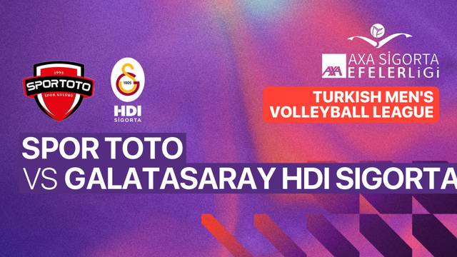 Spor Toto vs Galatasaray HDI Sigorta - Full Match | Turkish Men's Volleyball League 2025/26