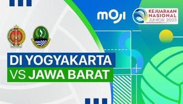 Putra: DI Yogyakarta vs Jawa Barat - Full Match | Kejurnas Junior 2023