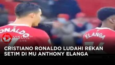 Benarkah  Cristiano Ronaldo Ludahi Anthony Elanga?