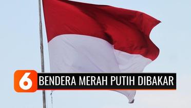 Viral Bendera Merah Putih Dibakar oleh Seorang Wanita, Polres Lampung Utara Ambil Tindakan
