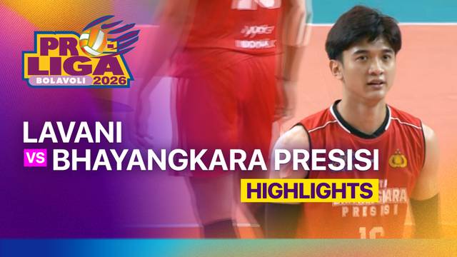 Gold Final Putra: Jakarta Lavani Livin Transmedia vs Jakarta Bhayangkara Presisi - Game 1 - Highlight | Proliga 2026