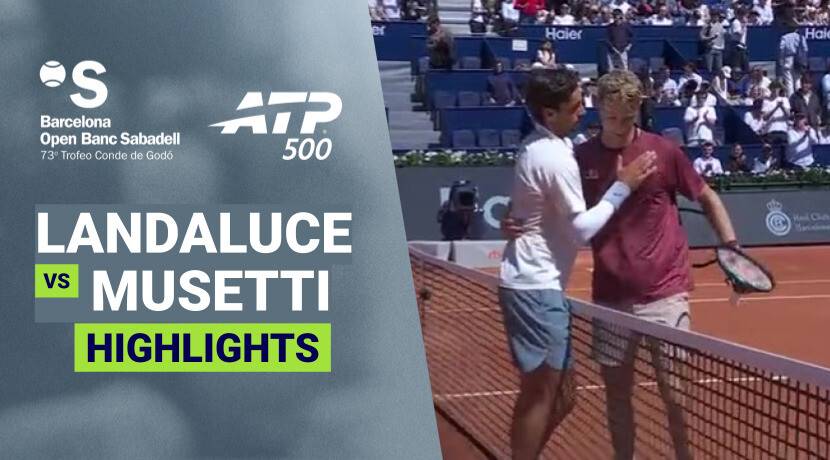 Martin Landaluce vs Lorenzo Musetti - Round 1 | ATP 500: Barcelona Open Banc Sabadell 2026