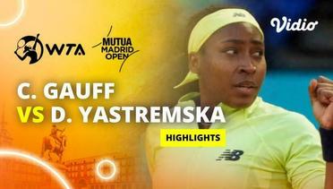 Coco Gauff vs Dayana Yastremska - Highlights | WTA Mutua Madrid Open 2024