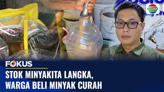 Stok Minyakita Langka, Warga Beli Minyak Curah I Fokus