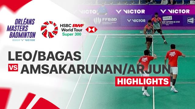 Leo Rolly Carnando/Bagas Maulana (INA) vs Hariharan Amsakarunan/M.R. Arjun( IND) - Highlight | Orleans Masters Badminton 2026 presented by VICTOR