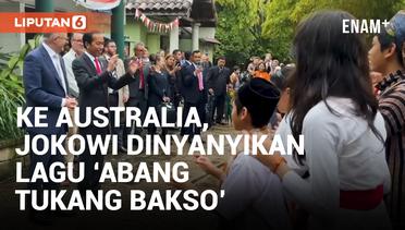 Presiden Jokowi Disambut Lagu 'Abang Tukang Bakso' Saat Kunjungi Sumatran Village Bareng PM Australia