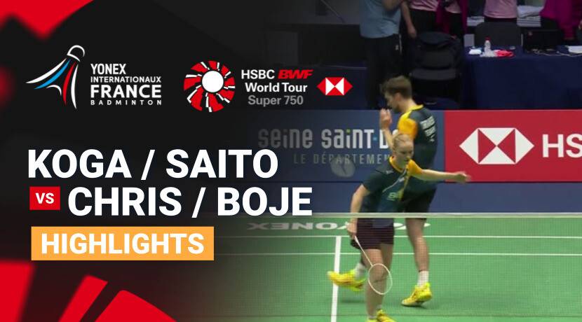 Akira Koga/Natsu Saito (JPN) vs Mathias Christiansen/Alexandra Boje (DEN) - Mixed Doubles Round of 32 | YONEX French Open 2026