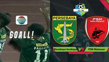 Goal Yohanes Pahabol - Persebaya (1) vs (0) PSM Makassar | Go-Jek Liga 1 bersama Bukalapak
