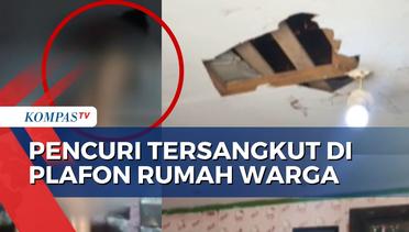 Viral! Pencuri di Cirebon Tersangkut di Plafon dan Minta Tolong ke Warga