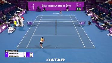 Match Highlights | Ons Jabeur vs Aliaksandra Sasnovich | WTA Qatar Totalenergies Open 2022