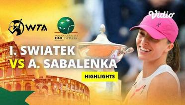 Final: Iga Swiatek vs Aryna Sabalenka - Highlights | WTA Internazionali BNL d'Italia 2024