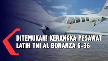 Ditemukan! Kerangka Pesawat Latih TNI AL Bonanza G-36 Yang Jatuh di Selat Madura