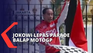 Lepas Parade Pebalap MotoGP, Jokowi Akui Sedih Tidak Bisa Ikuti Parade dengan Sepeda Motornya